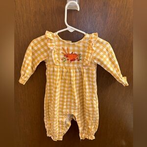 Baby essentials girls pumpkin romper
